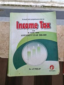 Income Tax Textbook for B.Com/BBA