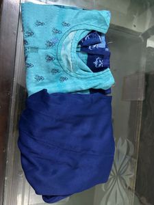 Blue Kurta Set With Dupatta