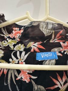 Black Cotton Dress, Bust- 36
