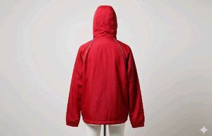 waterproof cool oversized red jacket
