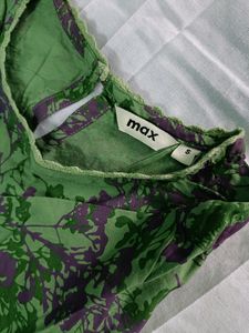 A Purple Flower Print Kurta🌿