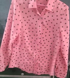 Pink Polka Dot Shirt