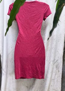 50108. Knot Detail T-Shirt Dress