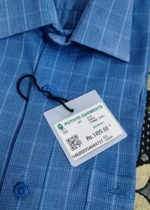 Zero Men&#39;s Cotton Rich Checked Contemporary Shirt