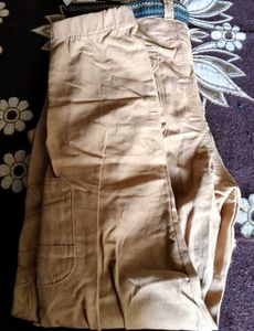 Khaki Cargo Pants with Belt