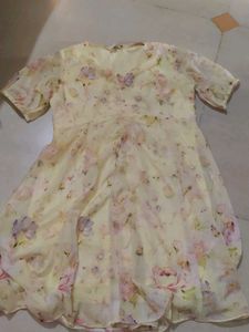 Floral Print Frock For Girls ✨