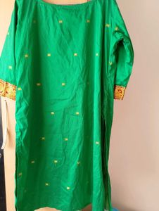 Green Silk Kurtha