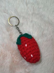 Cute Strawberry Keychain