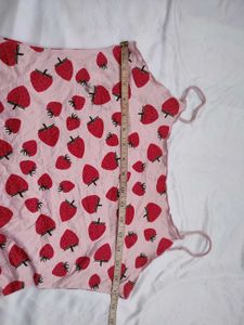 Strawberry Print Bodycon Dress