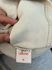 Beige Ribbed Tank Top