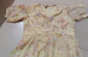 Floral Print Frock For Girls ✨