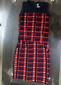 Plaid Sleeveless Dress