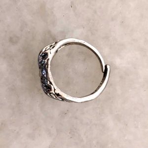Mystical Owl Ring -  Striking Blue Eyes