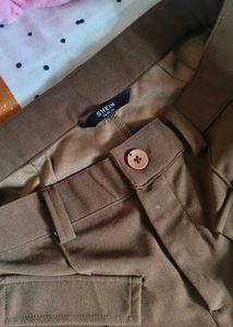 Brown Wide Leg Trousers