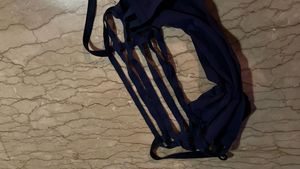 Navy blue swimsuit top