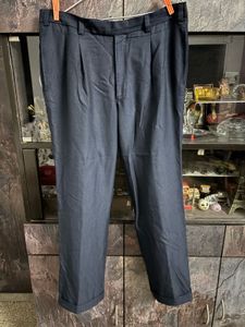 Navy Patterned Pants