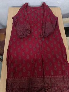 Cotton Foil Print Kurta