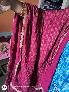 Burgundy Dress Dupatta