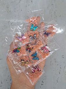 Butterfly Necklace With Free 1 Pair Of Earrin