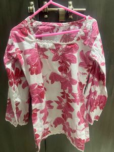 Pink Short Kurta