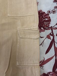 Beige Cargo Pants