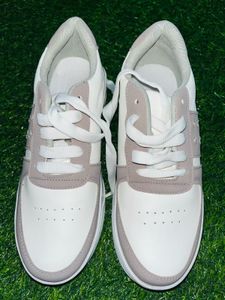Stylish White &amp; Grey Sneakers