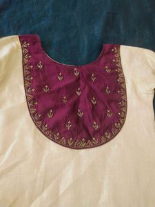 TRADITIONAL KURTA WITH HANDWORK