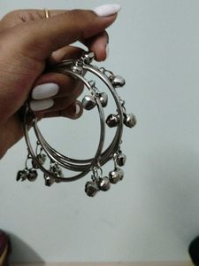 Silver Twinkling Bangles