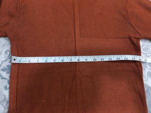 Orange Turtleneck Sweater