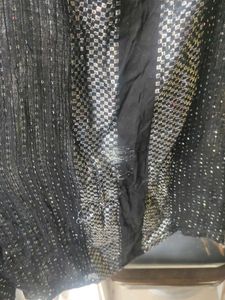 Sparkly Black Sequin Cardigan Kaftan