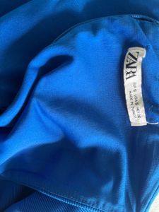 Zara Blue Cropped Tank Top