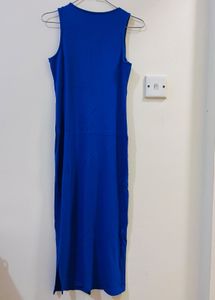 Blue Midi Bodycon Dress