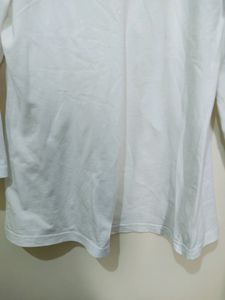 Voguish White Cover up Or Shrug With Ruffles