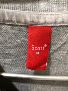 Gray Polo T-Shirt Medium