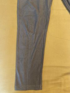 Suede Zip-Front Pants
