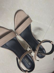 Nude Ankle Strap Heels