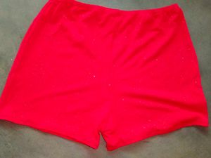 Red Glitter Shorts