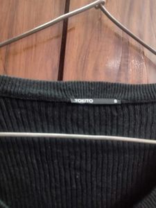 Black Bodycon woolen Dress