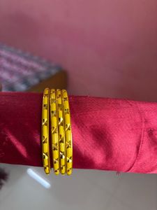 Green &amp; Gold Bangle Set