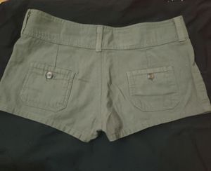 Roxy Khaki Mini Shorts