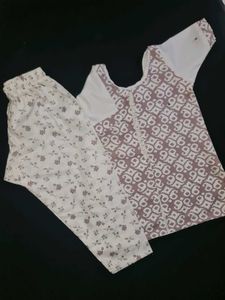 New White Shirt With Pant For Kids