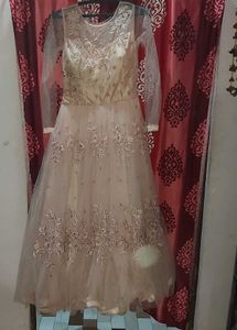 Beautiful 5 Layer Peach Gown