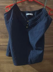 Navy Blue Strappy Top