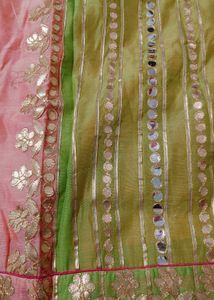 PINK AND GREEN KURTA