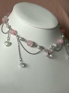 Rose Quartz Beaded Necklace