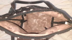 Cutesy Heart Print Brown Bag