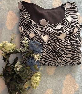 Zebra Print Sleeveless Dress