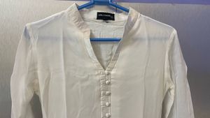 Pure georgette Kurta with cut dana (glass) beads