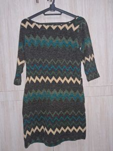 Chevron Knit Mini Dress
