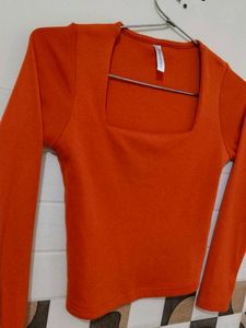 Orange Crop Top